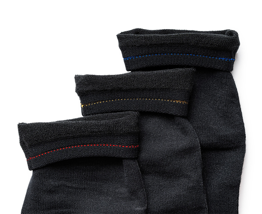 足首の折り返し部分